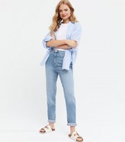 Urban Bliss Pale Blue Mom Jeans